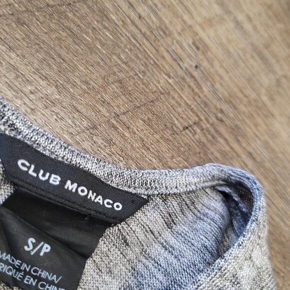 CLUB MONACO | Metallic Long Sleeve Shirt Top | Sz. S - Picture 4 of 5